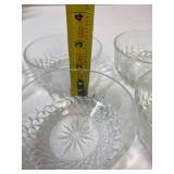 Set of 8 Cavalier Star Clear Glass Serving Bowls