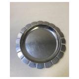 small silver serving plate