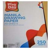 Play Day Manila Drawing Paper 250 Pack Color 9x12