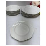 Alegre Arita By Santa Clara White Ironstone Used Set of 7, Set of 8, Set of 6, Set of 2, Set of 4 and s Serving Bowl