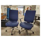 (2) National Lavoro, High Back Conference Chairs