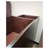 Cherry Wood Podium W/ Storage Cabinet