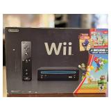 Nintendo Black Wii W/ New Super Mario Brother