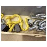 Assorted Lot of Shackles Cargo Lugs, and More