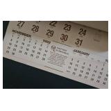 November 1991- December 1992 Vintage Santa Fe Railway Wall Calendar