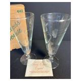 Vintage Princess House Fine Crystal Pilsner (2)