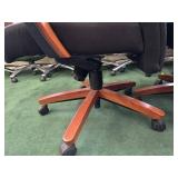 Black And Wood Office Chair