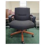 Black And Wood Office Chair