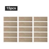 COSY HOMEER Edging Stair Treads Non-Slip Carpet Mat 28inX9in Indoor Stair Runners for Wooden Steps, Edging Stair Rugs for Kids and Dogs, 100% Polyester TPE Backing (15pc, Beige) - Retail: $83.39