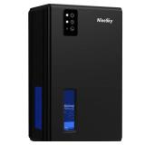 NineSky Dehumidifier for Home, 95 OZ Water Tank, (1000 sq.ft) Dehumidifiers for Bathroom Bedroom Basement with Auto Shut Off,7 Colors LED Light(Black) - Retail: $80.77