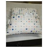 Waverly Blossom Boutique 20 x 20 Blue/Ivory Indoor/Outdoor Throw Pillow