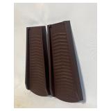 2 AMERIMAX GUTTER WATER RUNOFF TRACKS BROWN