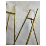 2 MATCHING - PERFECT BOUTIQUE TRIPOD SIGN HOLDER/ DISPLAY - GREAT FOR EVENT SPACES OR WAITING ROOMS * 4ft x 18” at the bottom