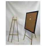 2 MATCHING - PERFECT BOUTIQUE TRIPOD SIGN HOLDER/ DISPLAY - GREAT FOR EVENT SPACES OR WAITING ROOMS * 4ft x 18” at the bottom