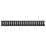 BLACK CARGO RAIL - GARAGE WALL ORGANIZER 4” x 4’