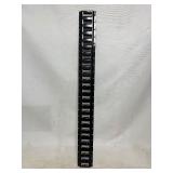 BLACK CARGO RAIL - GARAGE WALL ORGANIZER 4” x 4’