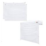 SCOCANOPY Sidewalls for 10x10 Canopy Frame, 2 Pack SunWalls Only,White