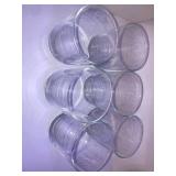 Drinking Glass Set (6 Glasses) 4T x 3in W Clear