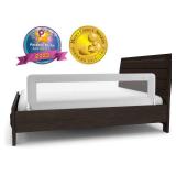 ComfyBumpy 59 inch Extra Long Toddler Bed Rails - Baby Bed Rail Guard for Kids, Twin, Full, King and Queen Beds - Adjustable Bed Rail for Toddlers - Baby Bed Side Bedrails - Gray, XL (59" x 19.5")