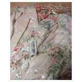 Usning Cotton Bedding Sheet, Set Extra Soft 100% Cotton Sheet Set, Rose Printed Bed Sheet Set, Floral Sheet and Pillowcase 4-Piece Full Size - Retail: $76