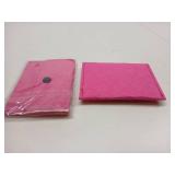 2 Pack Birth Control Pill Packet with 4" x 3" for Women Privacy Protection Contraceptive Medicine Holder Pink Sleeve Pouch Wallet