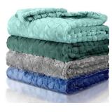 Frienda 4 Pcs Baby Fuzzy Blanket Fluffy Baby Blanket for Boys Girls Soft Warm Baby Receiving Blankets Nursery Bed Blanket Toddler Infant Newborn Receiving Blanket, 32 x 24 Inch (Classic Color)