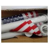 Flag Pole for House-5ft, Flag Pole kit Tangle Free with Holder Metal Flagpole Kit for American Flag (Without Flag) Outside House, Porch, Yard (White)