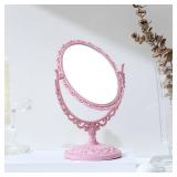 XPXKJ Vintage Room Decor Desk Mirror- Exquisite Makeup Mirror for Girls