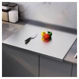 Cutting Board with Lip,304 Stainless Steel Cutting Board for Kitchen,L Shape Pastry Board,Kneading Board Cutting Mats,Stainless Steel Chopping Board Metal Cutting Board