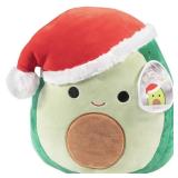 Squishmallows Original 12-Inch Austin The Santa Avocado - Official Jazwares Christmas Plush - Collectible Soft & Squishy Avocado Stuffed Animal Toy - Add to Your Squad - Gift for Kids, Girls & Boys