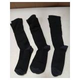 Fitrell Long Compression Socks 3pk Black Size Unknown Maybe Medium