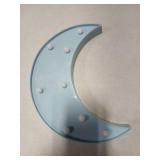 Moon Shape Decor Light Blue