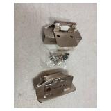 LIBERTY 1/2" Semi-Wrap Overlay Hinge/Satin Nickel, 2 Pcs