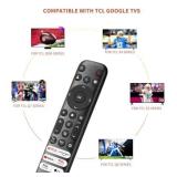 Voice Replacement Remote for TCL-Google-TV-Remote, Compatible with TCL Q6/Q7/QM8/S3/S4 Series