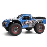 WPLDEWAN RC Truck 1/14 RC Car Off-Road 4x4 Remote Control Car 30 MPH RC Buggy All Terrain with Proportional Control 390 Motor Metal Chassis Ball Bearing 3 Range Speed 2 Batteries Hobby Toy - Retail: $