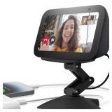 Dianves Adjustable Height Stand for Echo Show 5 (3rd gen) with USB-C and Charging Port,Tilt + Swivel Charging Station with Strong Magnetic for Charge Your Cell Phones and Earbuds