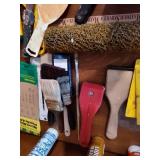 Paint Brushes, Paint Roller, Sandpaper, Scrapers Etc.