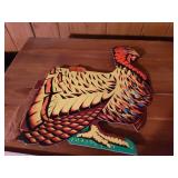 Vintage Paper Turkeys Table Decor