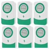 4/6Pcs Power Saver 90V-250V Safe Electricity Saving Box Household US Plug Energy Saving Device Portable Smart Electricity Reducer with LED Light for Household Office Fridge US(6,American rules)