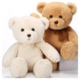 HyDren 2 Pack Plush Bear Stuffed Animals 18 Inch Cute Stuffed Bear Cuddly Bears Plush for Graduation Children