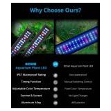 NICREW Full Spectrum Planted LED Aquarium Light, with Timer, for Freshwater Fish Tank, 18 24 Inch, 14 Watts