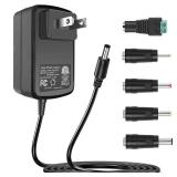 100V 240V to 24V 1A AC/DC Switching Power Supply Adapter with 5 Selectable Adapter Plugs