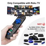 (Pack of 2) Replacement Remote Control for Roku TV,Compatible for TCL Roku/Hisense Roku/Onn Roku/Philips Roku Smart TVs(Not for Stick and Box)