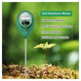 Censinda Soil Moisture Meter, 2 Pack Long Probe Soil Moisture Monitor for House Plants, Soil Hygrometer Moisture Sensor for Indoor & Outdoor, Garden, Farm, Lawn Plant Care(Green + White)