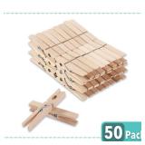 Mr. Pen  Wooden Clothes Pins, Natural Wood, 50 Pack, 2.9 Inch, Rust Resistant Clothes Pins for Hanging Clothes, Clothes Pins Wood, Clothing Pins, Clothes Pegs, Clothespins, Wood Clothespin