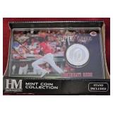 Cincinnati Reds Mint Coin with stand