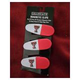 Texas Tech Magnetic Clips Set of 3