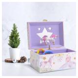 Jewelkeeper Jewelry Box for Girls - Girls Bedroom Accessories, Unicorn Musical Jewelry Boxes with Spinning Unicorn Doll, Beautiful Dreamer Tune - Perfect Unicorn Birthday Gift for Kids 3 and Up