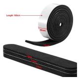 Outus 23 Pieces Hat Size Tape Reducer Foam Reducing Tape Roll Hat Sizer Insert Self Adhesive for Hat Cap Black