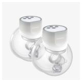 Momcozy S12 Pro Hands-Free Breast Pump Wearable, Double Wireless Pump with Comfortable Double-Sealed Flange, 3 Modes & 9 Levels Electric Pump Portable, 24mm, 2 Pack, Gradient Gray - Retail: $139.99